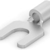 Uninsulated forked cable lug, 0.26-1.65 mm², AWG 22 to 16, M3.5, metal, 36195