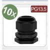 Quadrios 24CA381 Cable gland PG13.5 Polyamide Black 10 pcs