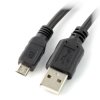 Przewód microUSB B - A - 1m