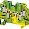 Ground terminal, 4 pole, 0.14-6.0 mm², clamping points: 4, green/yellow, screw connection, NSYTRV44PE