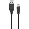 Kabel USB / USB mini 2.0 Hi-Speed, Czarny 1m Goobay