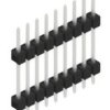 Pin header, 9 pole, pitch 2.54 mm, straight, black, 10056613