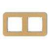 Mini Ramka Uniwersalna Podwójna Zaokrąglona Z Tworzywa Złoty 29Mrtz-2