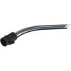 Connection cable, plastic, (L) 200 mm, black, for control and signal devices, 82-965.0200