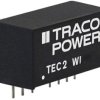 DC converter, 4.5-18 VDC, 2 W, 2 outputs, ±5 VDC, 80 % efficiency, TEC 2-1221WI