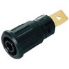 Stäubli 233150-21 SEB4-F63 safety jack socket built-in blk 4mm brass