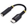 StarTech.com USBCAUDIO2 5in (12.7cm) USB-C to 3.5mm TRRS Headphone/Headset Jack