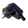 Wtyczka kątowa b/u 16A 250V czarna /standard/ WT-2S-2
