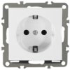 Quadra Gniazdko Pojedyncze Z Uziemieniem Schuko Białe Do Ramki