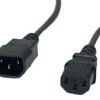 Przewód Zasilający Iec C13 C14 10A - Posac-C13-C14-18 Czarny 1.8M