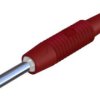 Wtyk miniaturowy SKS Hirschmann MST 3, O 2 mm, 6 A, czerwony