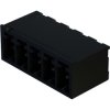 Pin header, 3 pole, pitch 3.5 mm, angled, black, 14120314002000