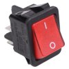 Red illuminated 230V Rectangle Rocker Switch DPST 16A