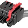 Weidmüller 2627810000 Obudowa złącza pin żeńskiego na kabel BUF 10.16IT/03/180MSF2SH160 AG BK BX, 20 szt.