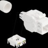 90721 Keystone Module RJ45 jack to LSA Cat.6A UTP 180° toolfree with c