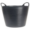 Faithfull FAIFLEX28B Heavy-Duty Polyethylene Flex Tub 28 litres Black