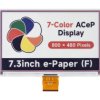 Waveshare 7.3inch ACeP 7-Color e-Paper E-Ink Raw Display, 800×480 Pixels