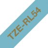 Brother TZERL54 Brother TZE-RL54 label-making tape Gold on blue