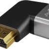 Adapter HDMI™ kątowy 270 poziomy, 8K @ 60 Hz, pozłacany 72012