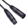 Black 10m XLR 3 Pin Male to Female Microphone Lead
