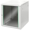 Wall enclosure, 19", 12 U, (H x W x D) 638 x 600 x 600 mm, IP20, sheet steel, light gray, DN-19 12U-6/6-EC