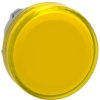 Signal light, illuminable, waistband round, yellow, front ring metallized, mounting Ø 22 mm, ZB4BV083