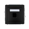 Deco Gniazdo Komputerowe Pojedyncze Bez Modułu Czarny Mat 12Dgm-1P...
