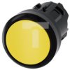 Przycisk 22mm tworzywo żółty płaski z samopowrotem SIRIUS ACT 3SU1000-0AB30-0AA0