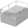 PC enclosure, (L x W x H) 240.3 x 160.3 x 120 mm, light gray (RAL 7035), IP66, 02243100