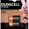 BATERIA litowa CR123 3V DURACELL (2szt)