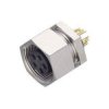 Binder 09-0482-00-08 Female 8 Pin Panel Mount Screw with Solder Terminal