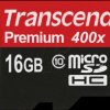 TS16GUSDCU1 MicroSDHC memory card 16GB, Transcend Class 10 UHS-I.