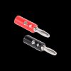 Pair of 4mm Banana Plugs - Black + Red - 2 pcs