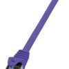 kabel LAN LogiLink CQ306VS, 1 szt., RJ45, CAT 6a, S/FTP, 3.00 m, fioletowy