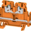 Multi level terminal block, snap-in, 0.34-2.5 mm², 4 pole, 22 A, 8 kV, orange, 2902400000
