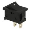 Przełącznik; klawiszowy (kołyskowy); MRS111; OFF-(ON); 1 tor; czarny; bez podświetlenia; monostabilny; konektory 4,8x0,8mm; 13x1