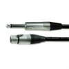 Kabel XLR 5m złącze A: 3-stykowe XLR złącze B: Jack mono 6,35 mm Czarny Van Damme