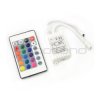 Sterownik taśm i pasków LED RGB z pilotem IR - 24 klawisze - 72W