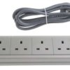 Przedłużacz 4 Gniazda 230 V Ac Typ G - Brytyjski 2M 455264