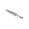WTYK JACK 6,3mm MONO METALOWY NA KABEL