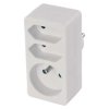 Rozgałęźnik sieciowy 3-gniazdowy 250 V 10 A, układ 2× + 1×, Emos P0025