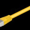 1.5m Cat.5e cable, yellow, network cable RJ45