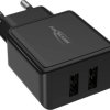 Ansmann HomeCharger HC212 Ładowarka USB 12 W 2x USB-A czarny dom
