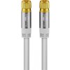 Kabel antenowy SAT Wtyk F /Wtyk F 2m biały Goobay
