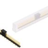 Pin header, 30 pole, pitch 2.54 mm, angled, black, SLLP5SMD06630GBSM