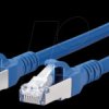 1308450544-E Patch cord RJ45 Cat.6A AWG26 S/FTP LSHF 0.5 m blue
