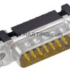 Listwa Pin męska do zabudowy D-SUB z klipsem zatrzaskowym 09 65 361 6712 Harting, 1 szt.