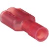 Insulated flat plug sleeve, 6.3 x 0.8 mm, 0.5 to 1.0 mm², AWG 22 to 18, nylon, red, DNF18-250FIB-M