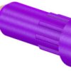 2 mm socket, flat plug connection, mounting Ø 4.9 mm, purple, 23.1011-26