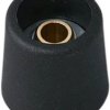 Rotary knob, 6 mm, plastic, black, Ø 16 mm, H 16 mm, A3116069